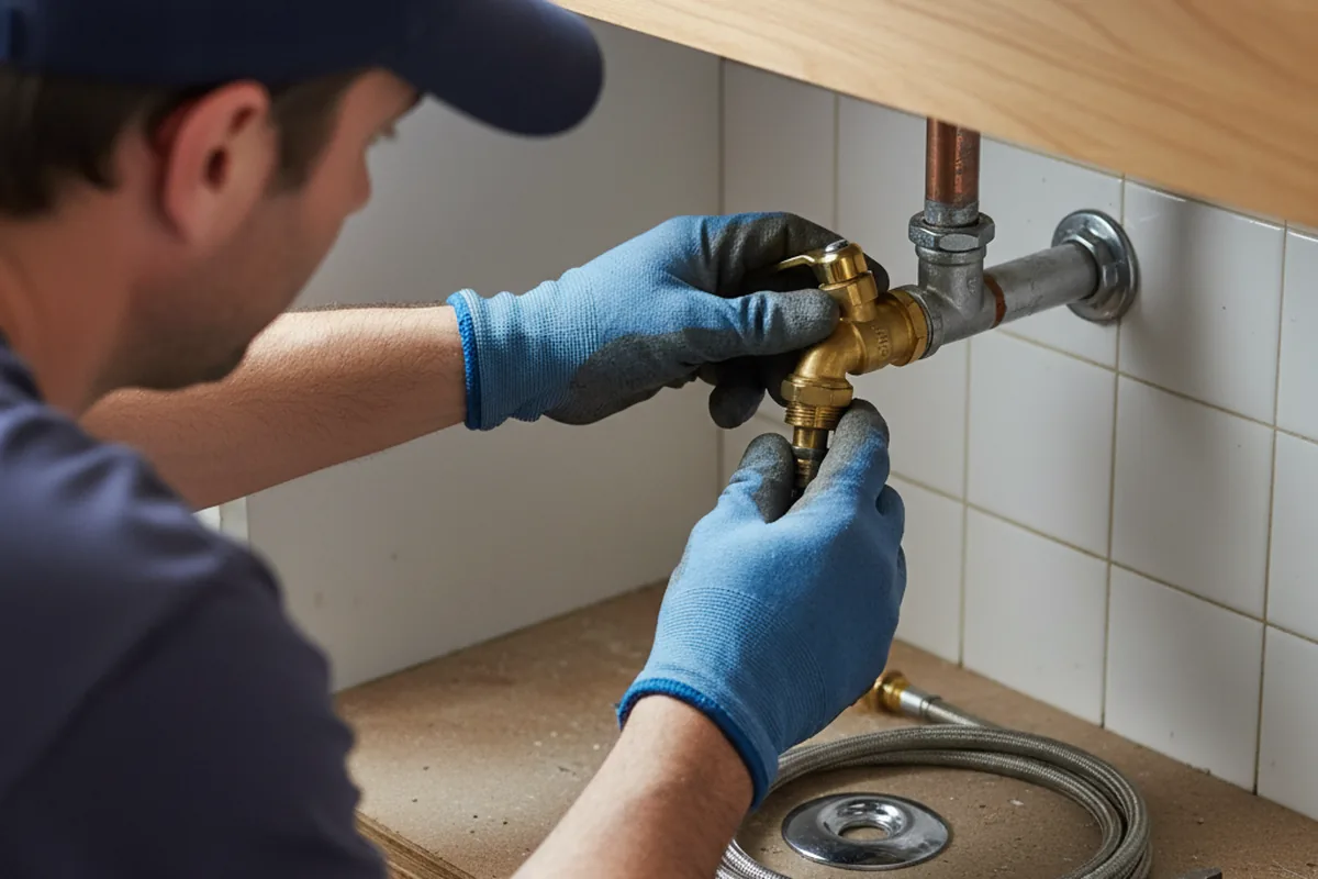 Shutoff valve and fitting work during Faucet and Fixture Repair in Gilmanton